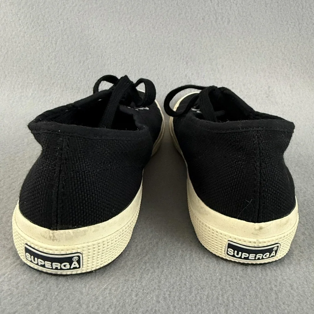 Superga‎ 2750 Cotu Sneakers Womens 7.5 Black Canvas Low Top Classic Lace Up
